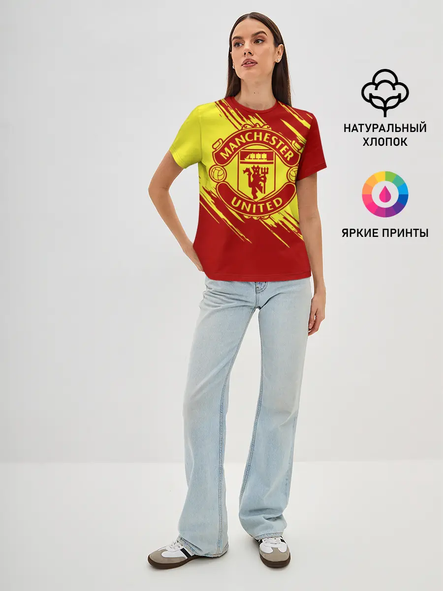 Женская базовая футболка / Манчестер Юнайтед