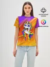 Женская базовая футболка / Единорог | Unicorn | Rainbow