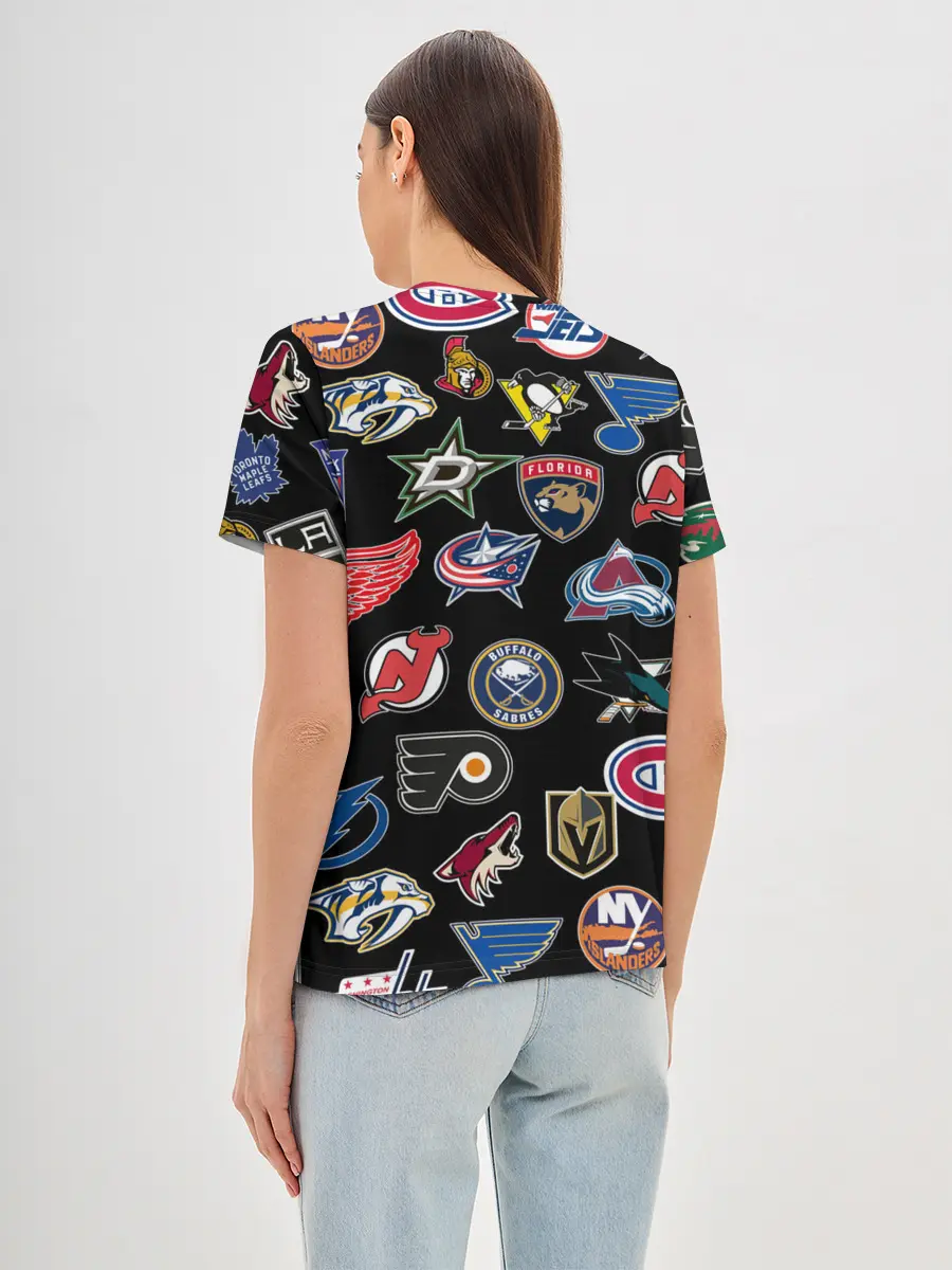 Женская базовая футболка / NBA PATTERN