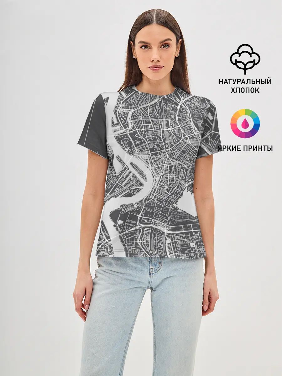 Женская базовая футболка / генплан