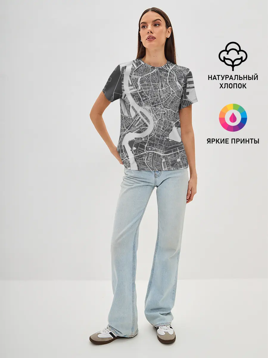 Женская базовая футболка / генплан