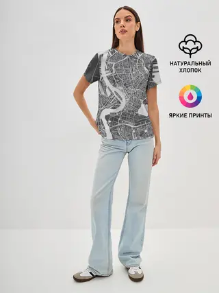 Женская базовая футболка / генплан