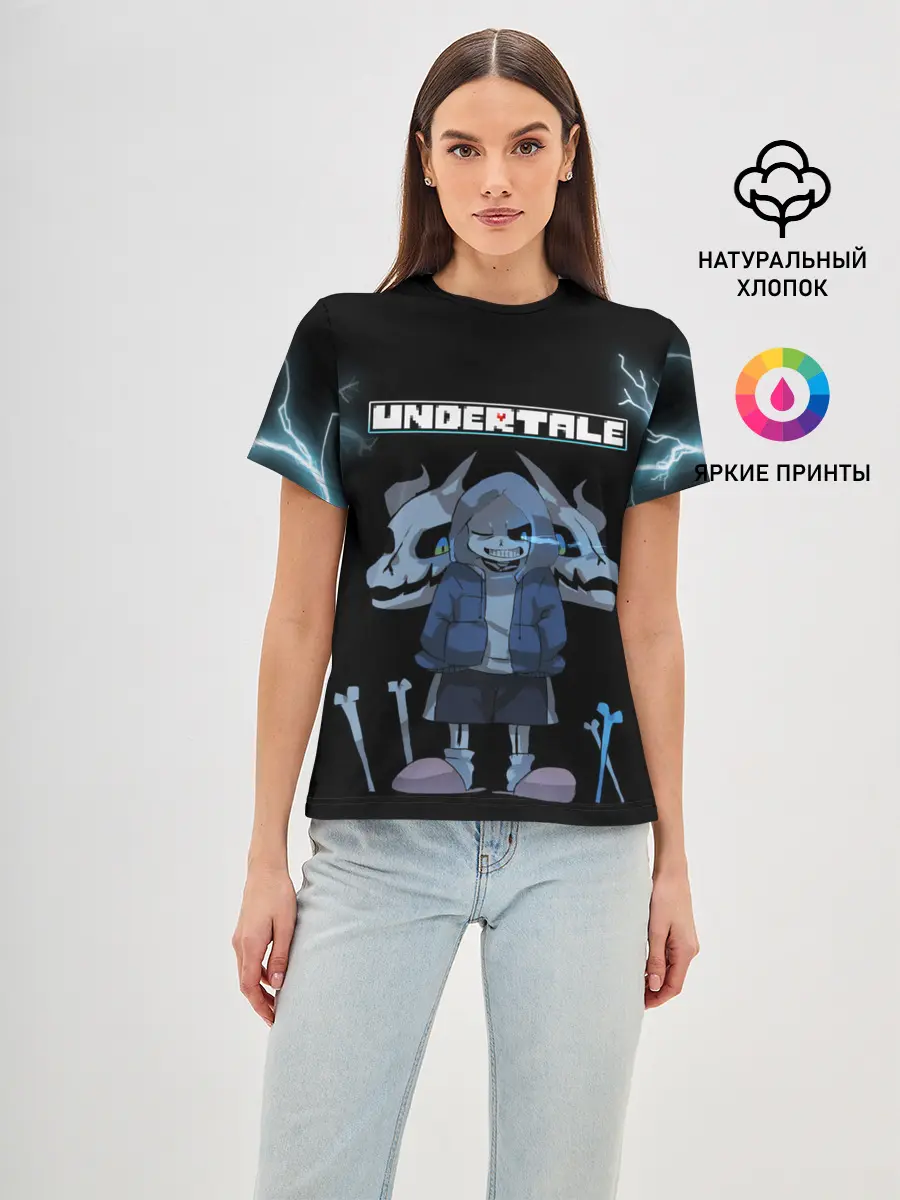 Женская базовая футболка / Undertale.