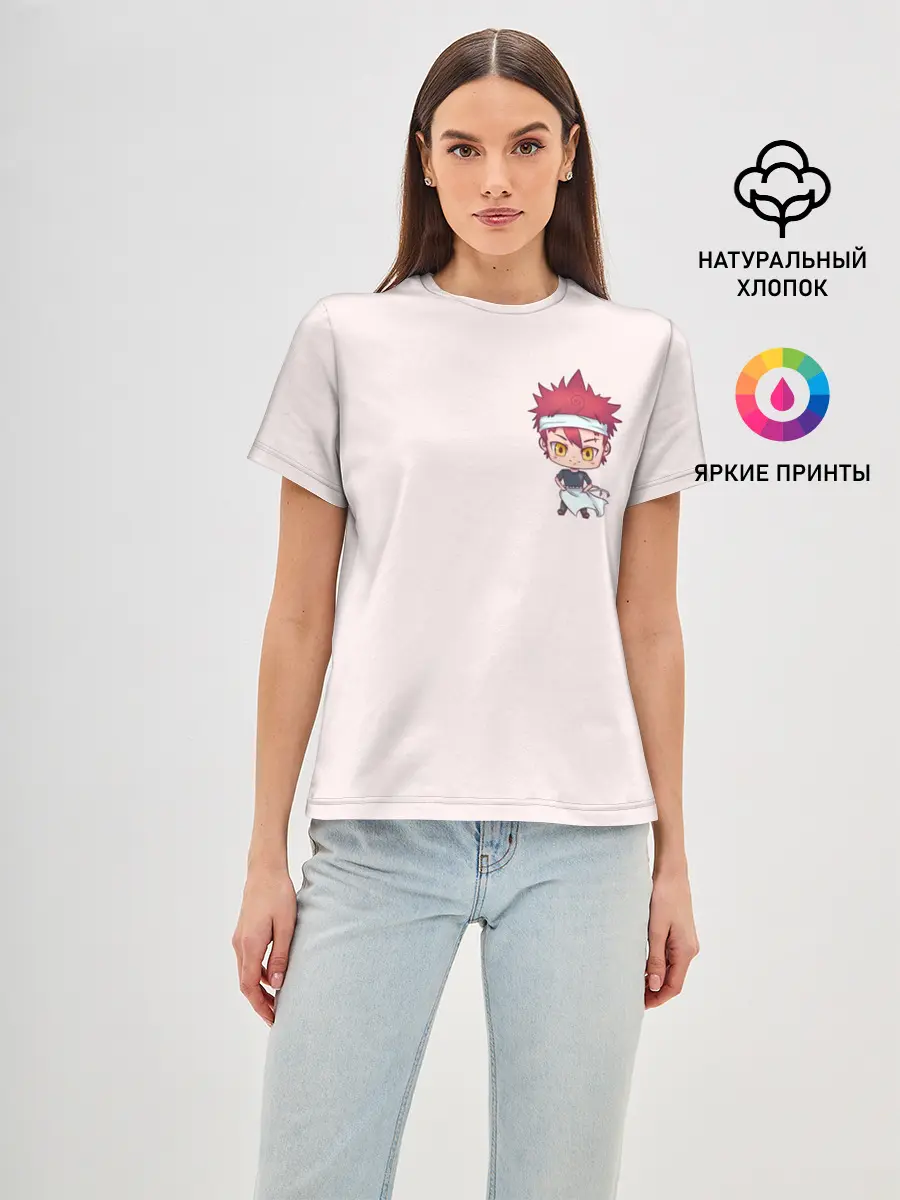 Женская базовая футболка / Повар боец Сома