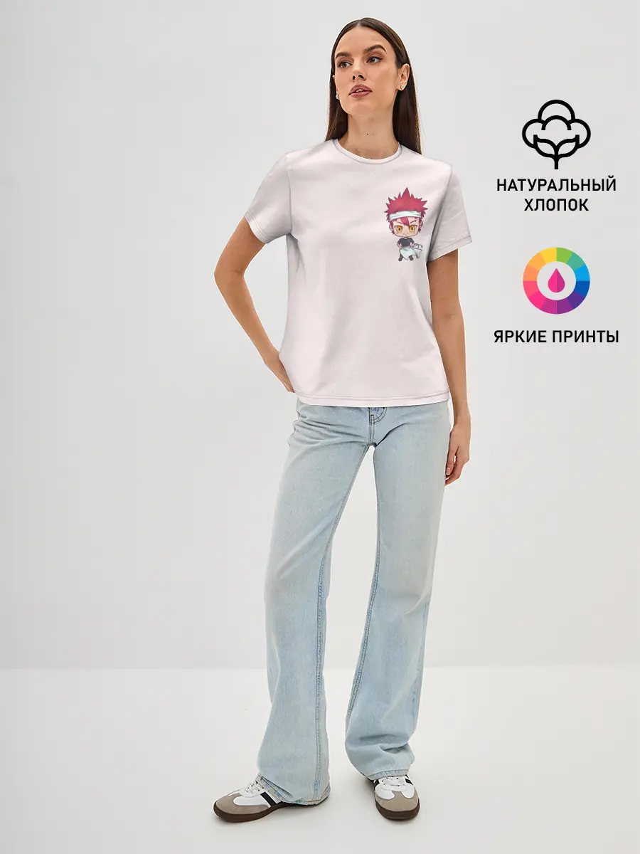 Женская базовая футболка / Повар боец Сома