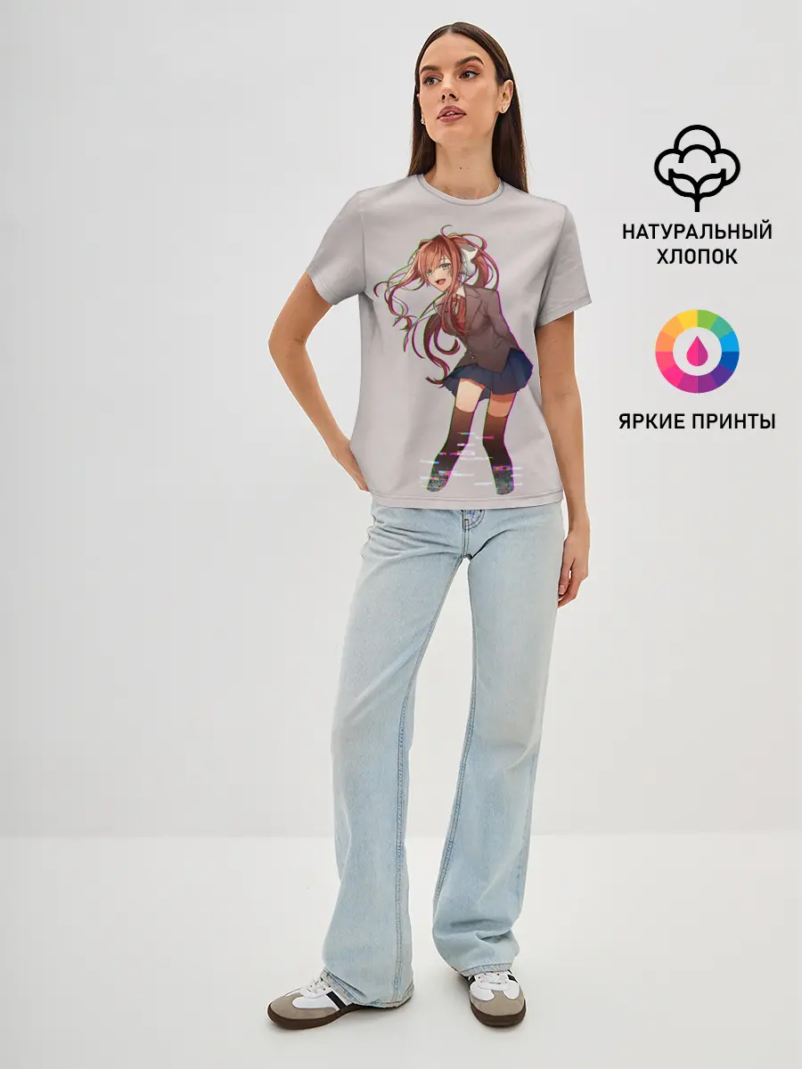 Женская базовая футболка / Cyber Monika