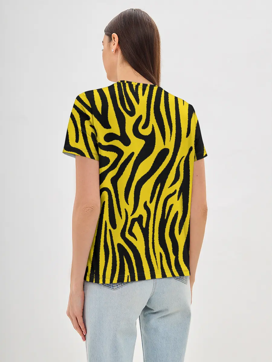 Женская базовая футболка / Тигровые полоски