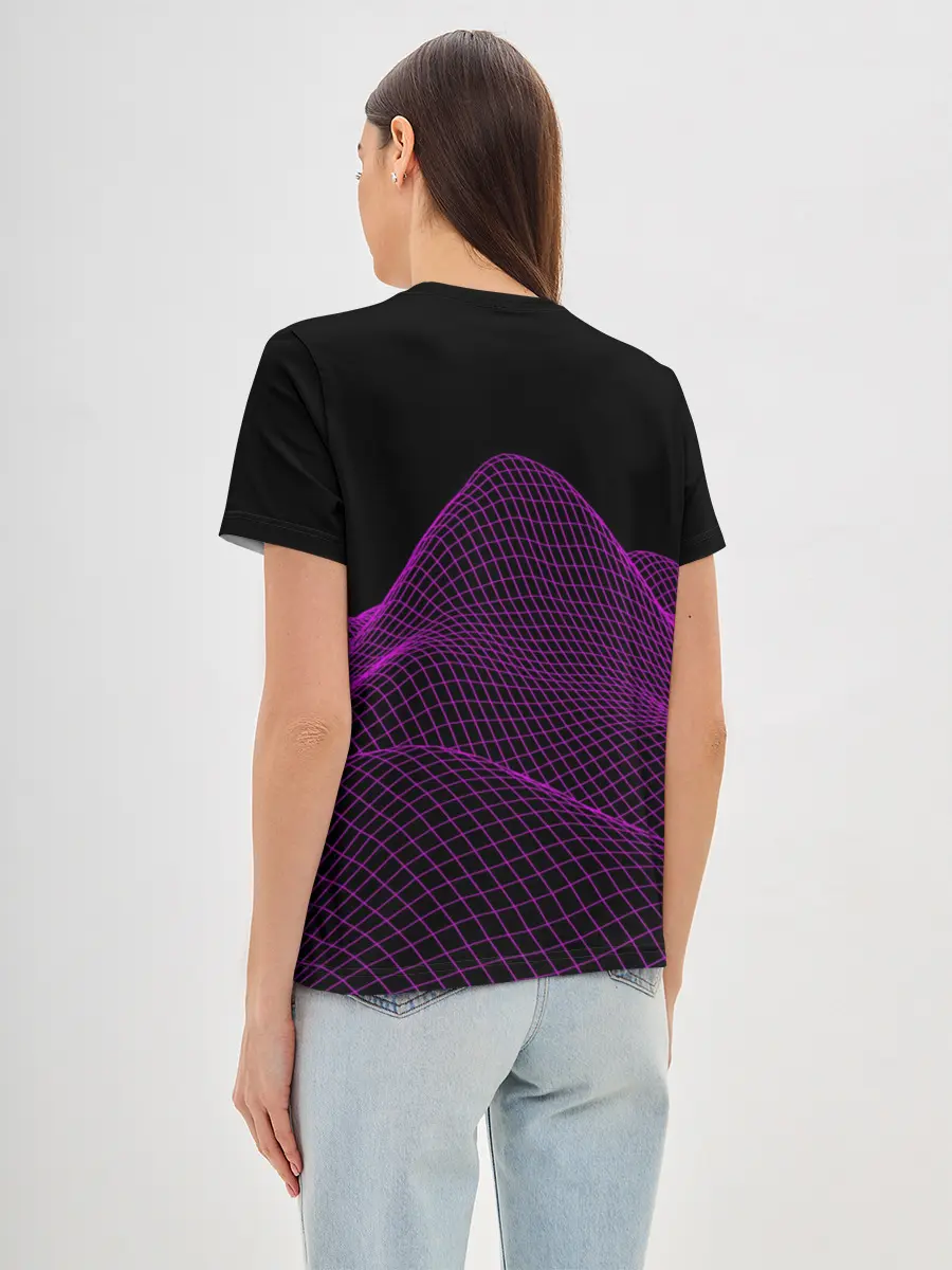 Женская базовая футболка / twenty one pilots neon music