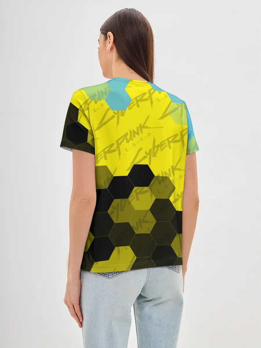 Женская базовая футболка / CYBERPUNK 2077 / Киберпанк