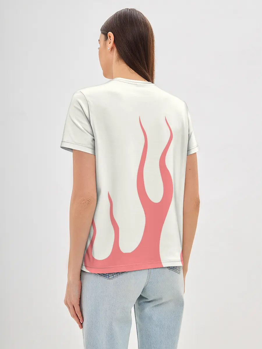 Женская базовая футболка / Тревис в огне