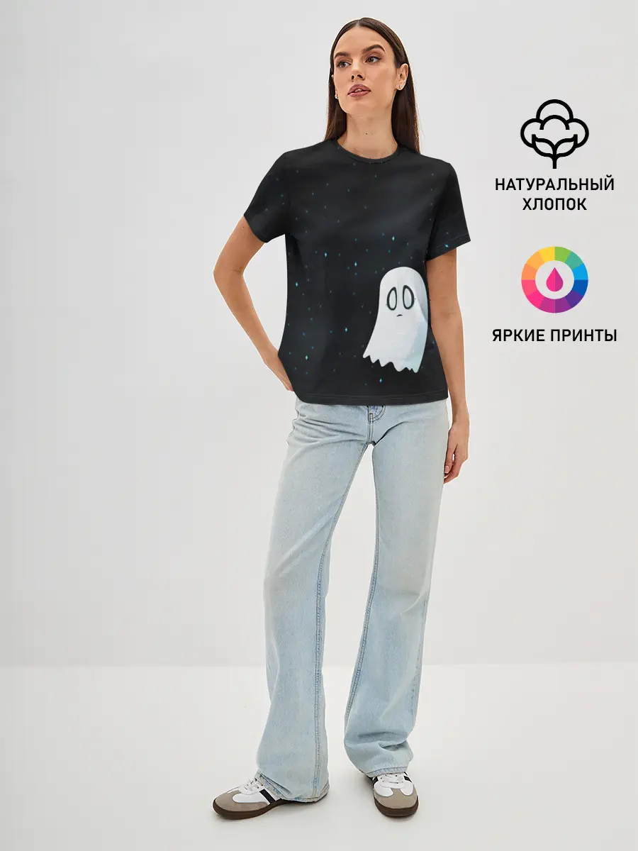 Женская базовая футболка / A Lonely Ghost