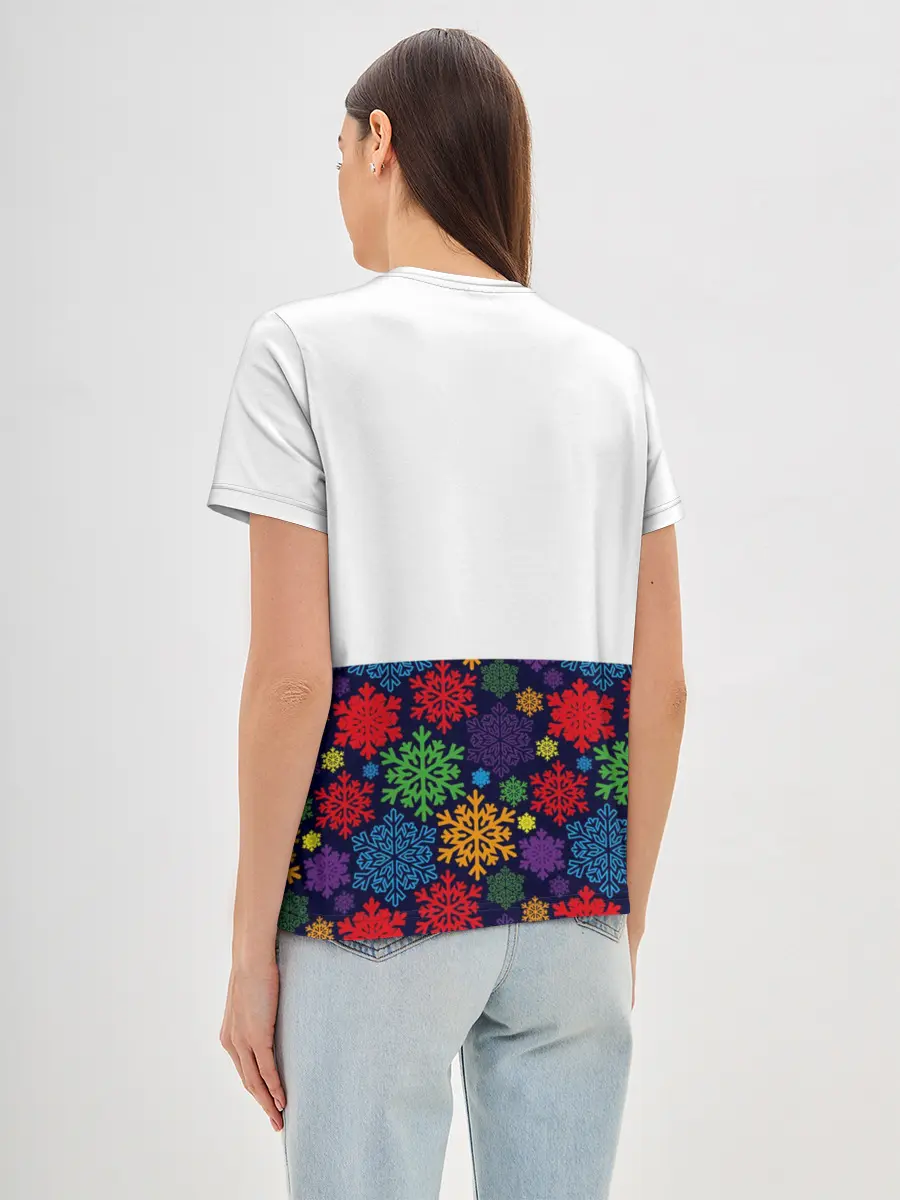 Женская базовая футболка / Merry Christmas