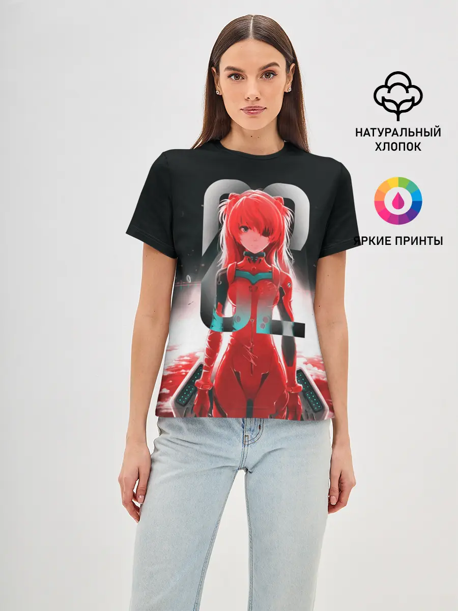 Женская базовая футболка / Asuka Langle Black