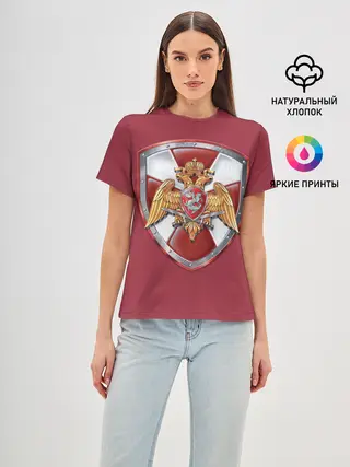 Женская базовая футболка / Росгвардия