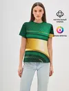 Женская базовая футболка / GREEN GOLD 3D