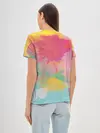 Женская базовая футболка / Радужная акварель