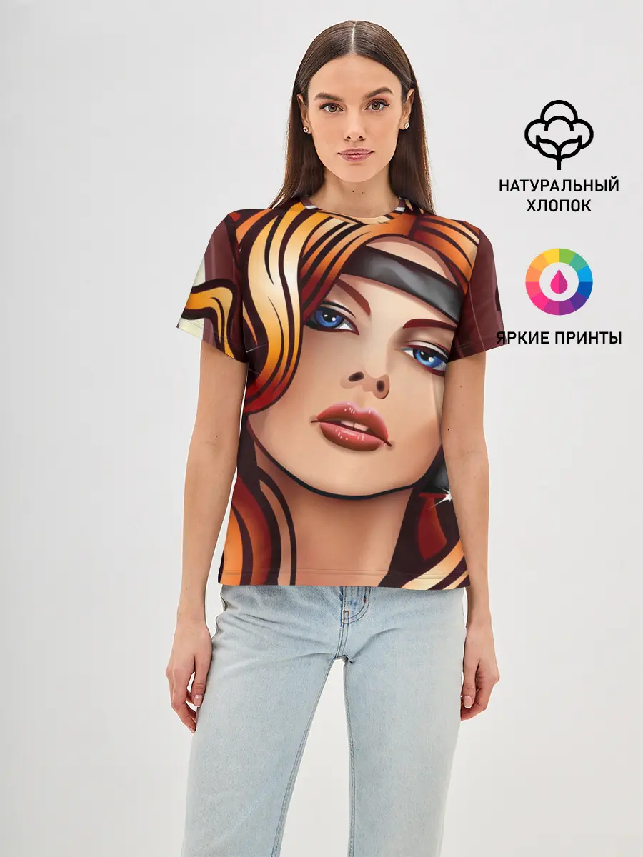 Женская базовая футболка / ДЕВУШКА