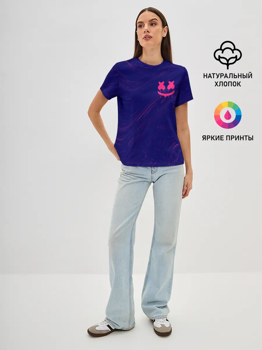 Женская базовая футболка / MARSHMELLO / МАРШМЕЛЛОУ