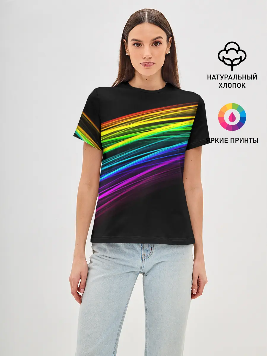 Женская базовая футболка / АБСТРАКЦИЯ