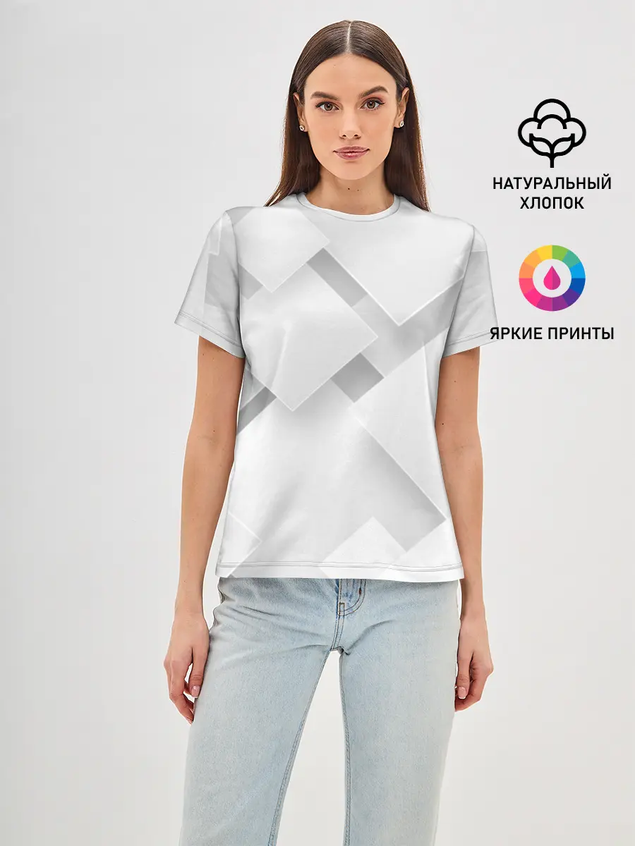 Женская базовая футболка / Геометрическая Абстракция