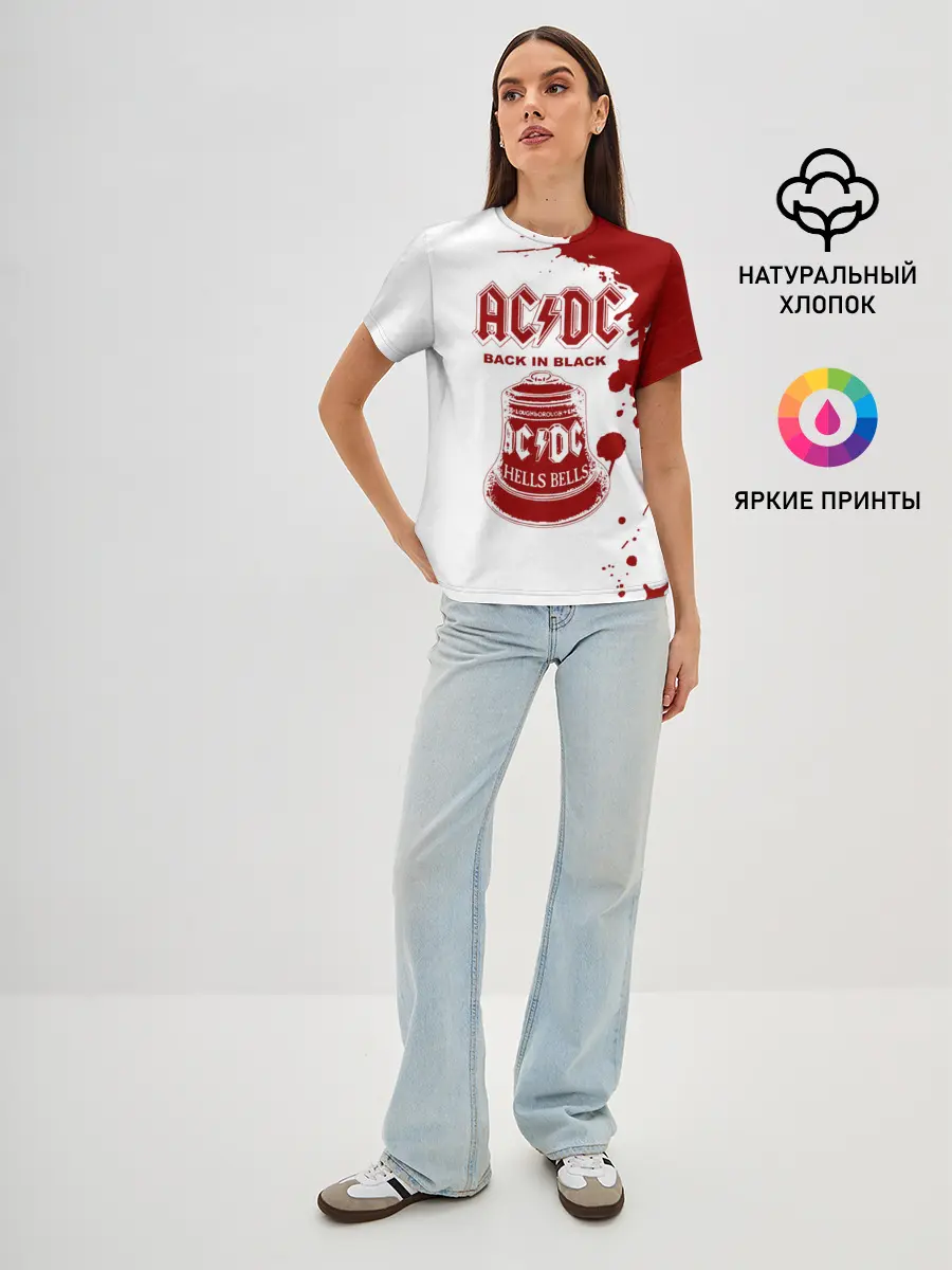 Женская базовая футболка / AC/DC Back in Black