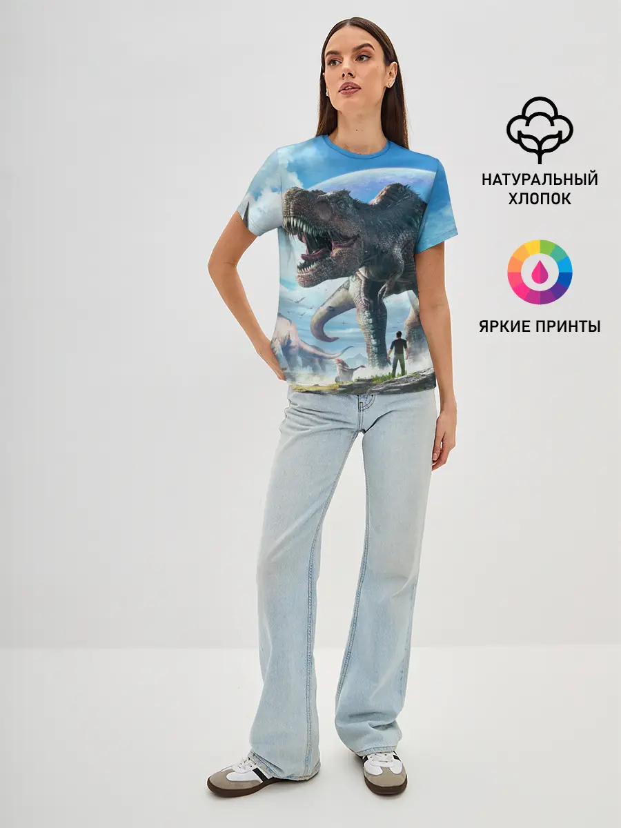 Женская базовая футболка / Ark Survival Evolved