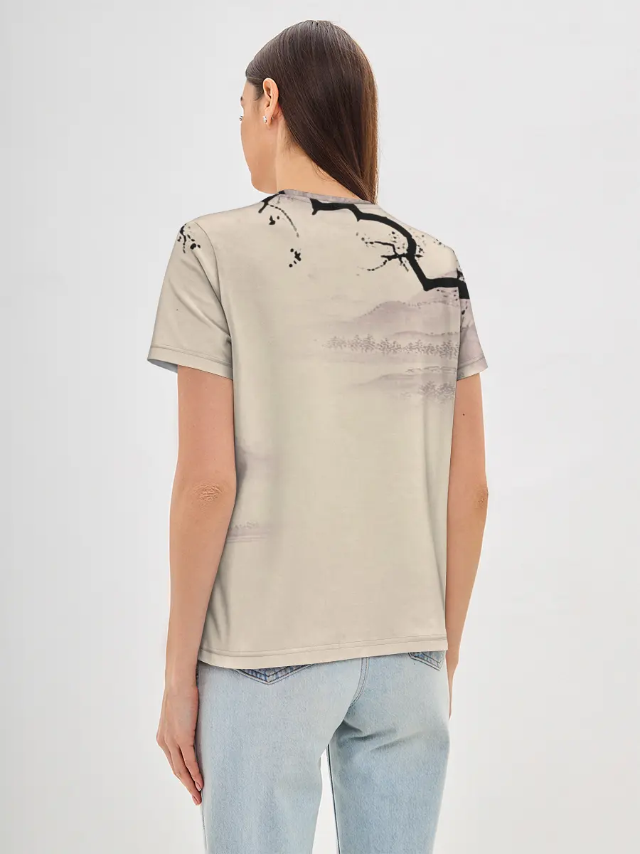 Женская базовая футболка / Сатору Годжо японский стиль