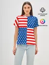 Женская базовая футболка / США