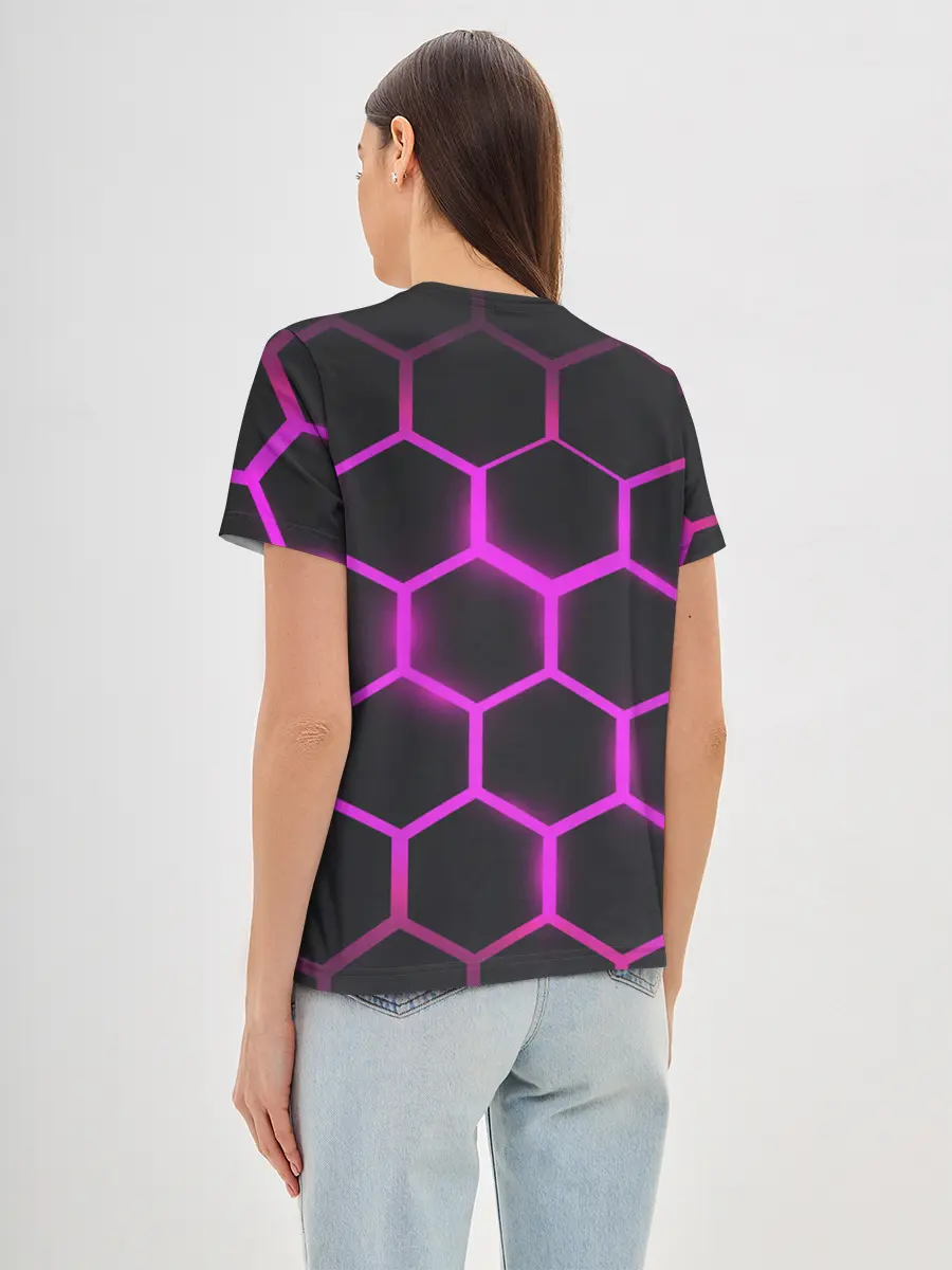 Женская базовая футболка / соты