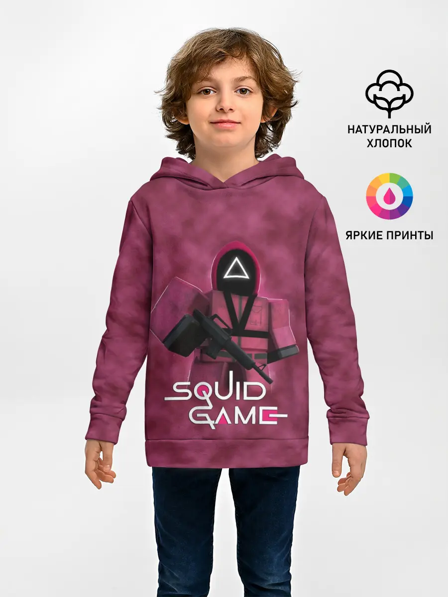 Детское худи / ИГРА В КАЛЬМАРА РОБЛОКС | SQUID GAME