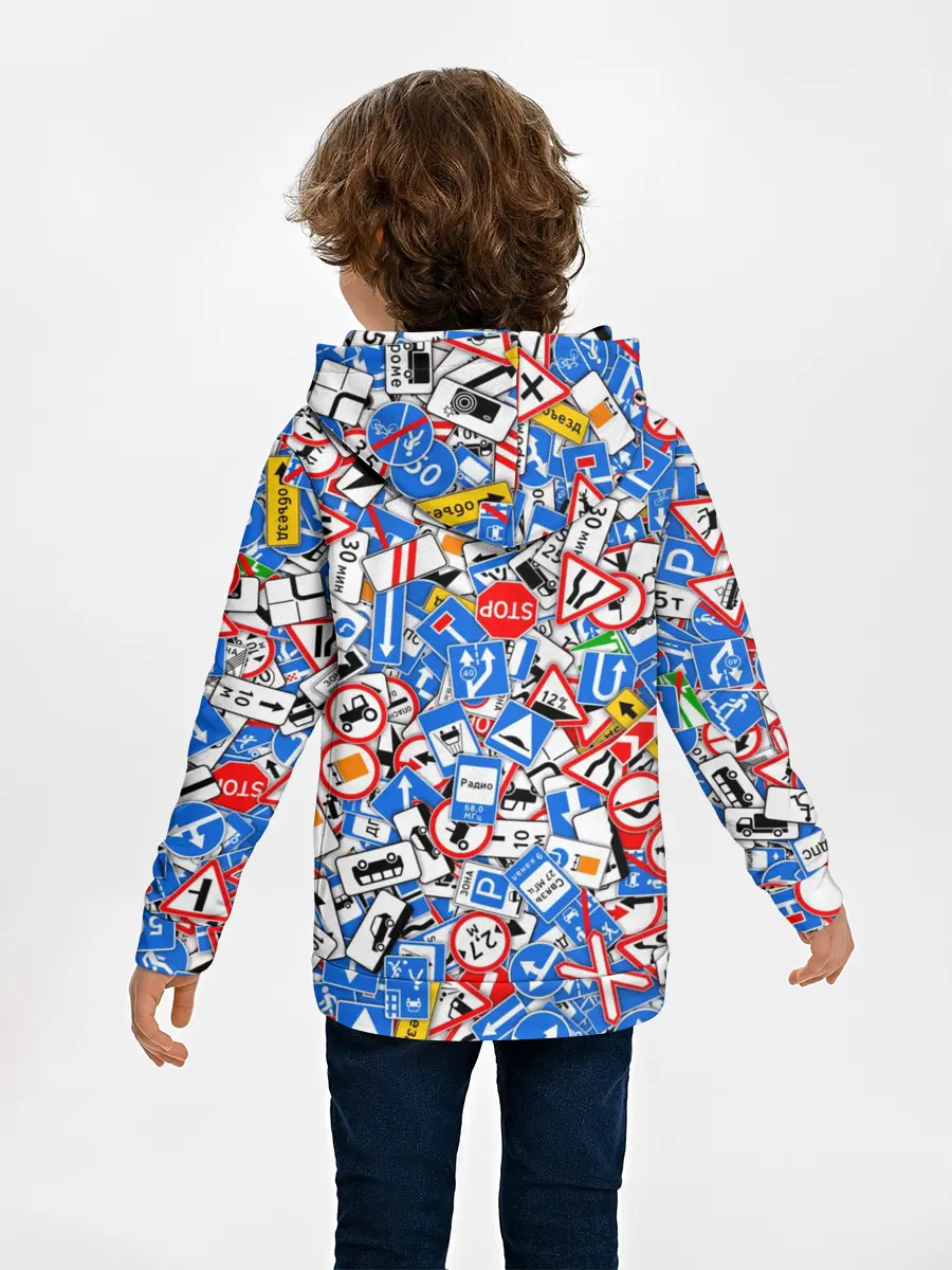 Детское худи / Дорожные знаки. Стикербомбинг