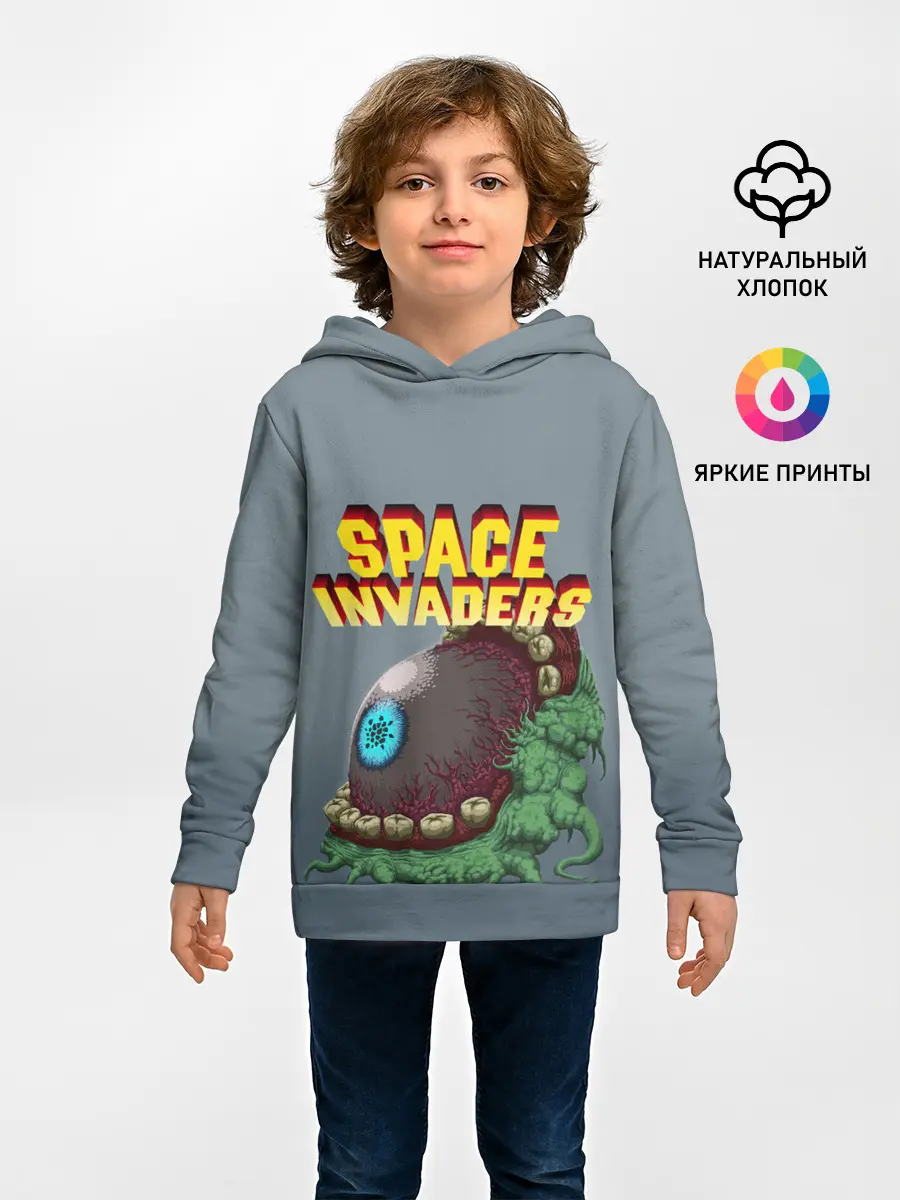 Детское худи / Boss | Space Invaders | Old game