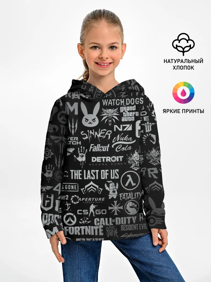 Детское худи / ЛОГОТИПЫ ИГР / LOGO GAMES