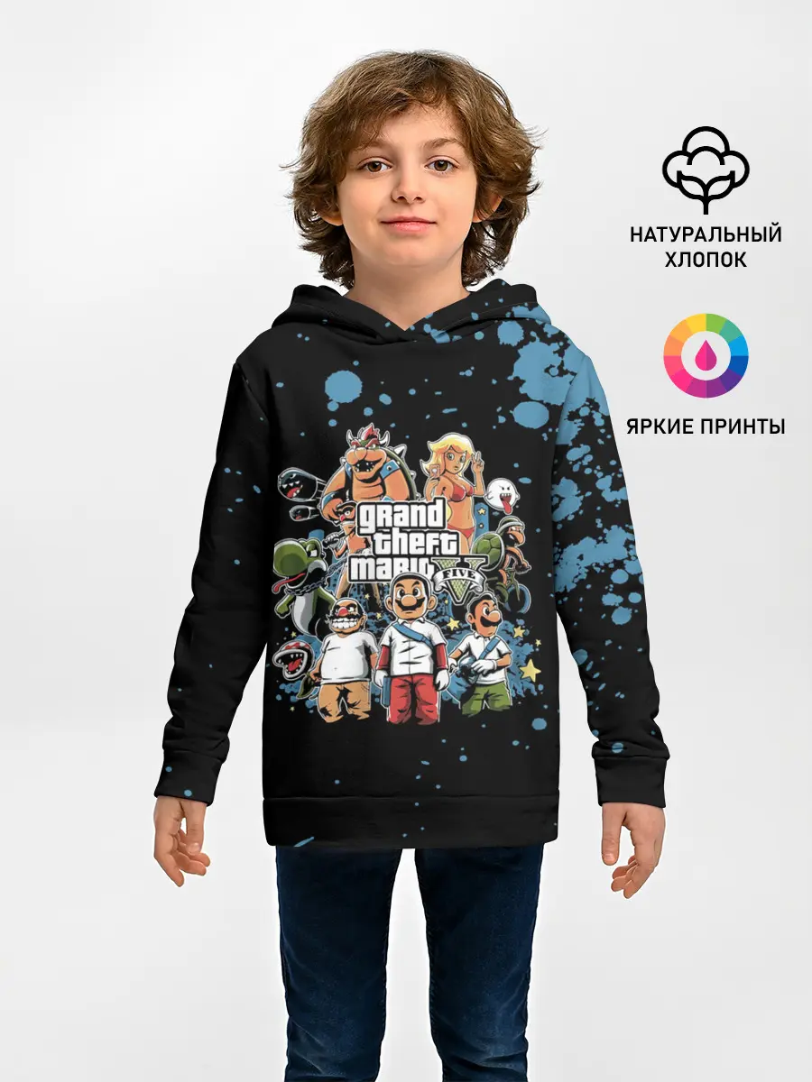 Детское худи / Grand Theft Mario V