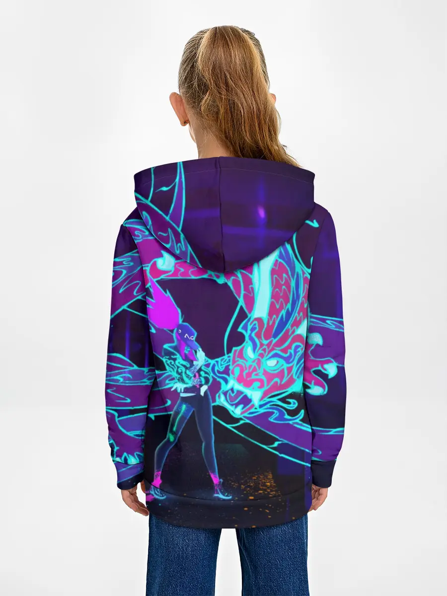 Детское худи / League Of Legends Neon Dragon