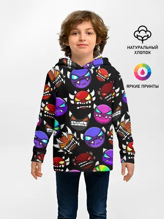 Детское худи / Geometry Dash Demons