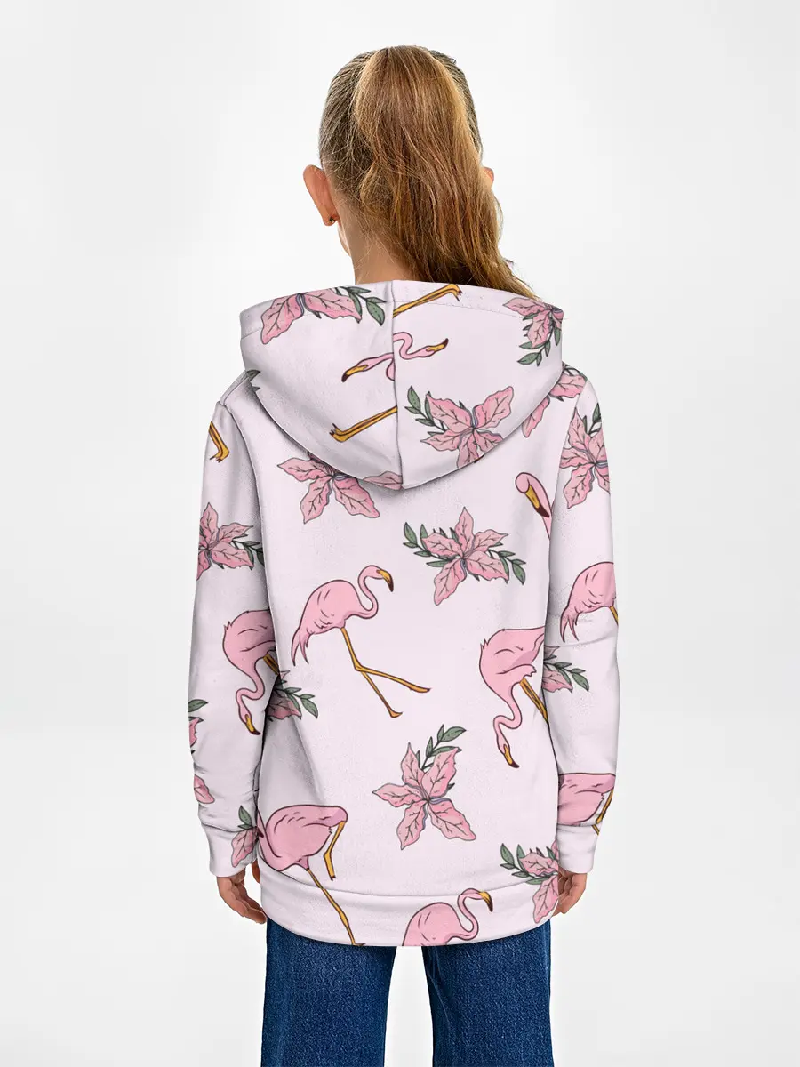 Детское худи / Розовый фламинго