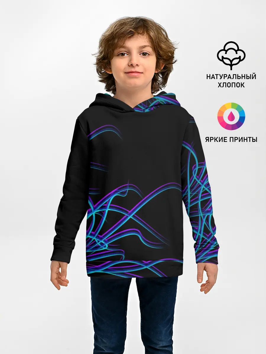 Детское худи / Неоновые Щупальцы
