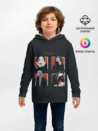 Детское худи / BLACKPINK | Red and black