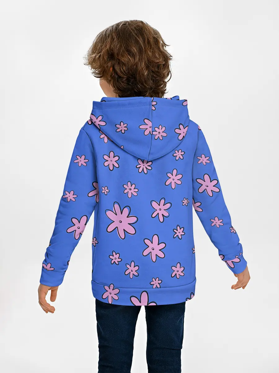 Детское худи / Цветочки рисованные