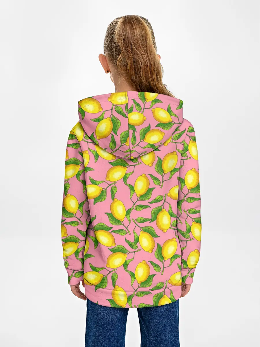 Детское худи / Лимоны паттерн