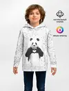 Детское худи / Панда Любовь Сердце Брызги