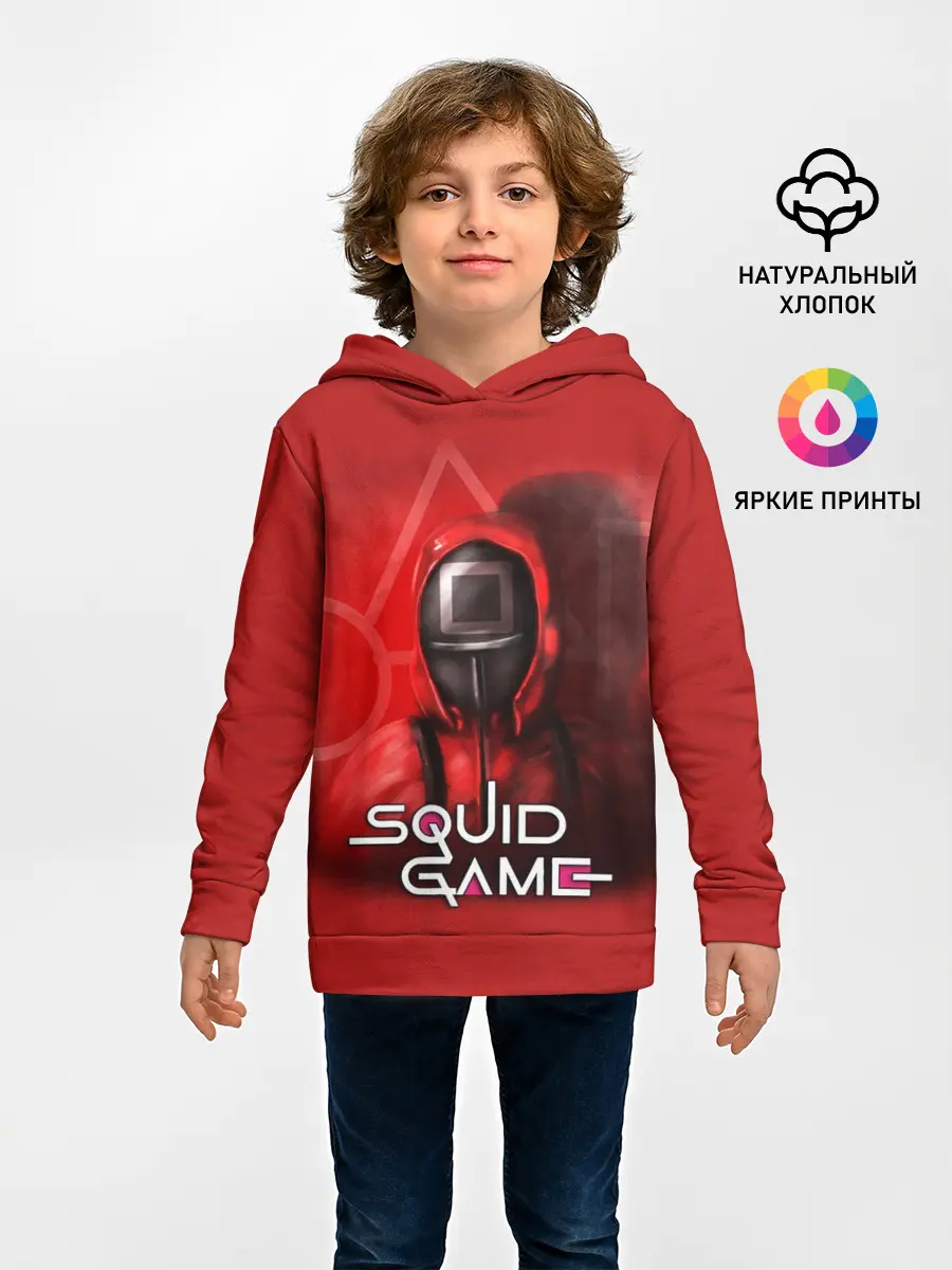 Детское худи / ИГРА В КАЛЬМАРА | КВАДРАТ