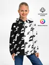 Детское худи / Паттерн ДжоДжо черно-белый