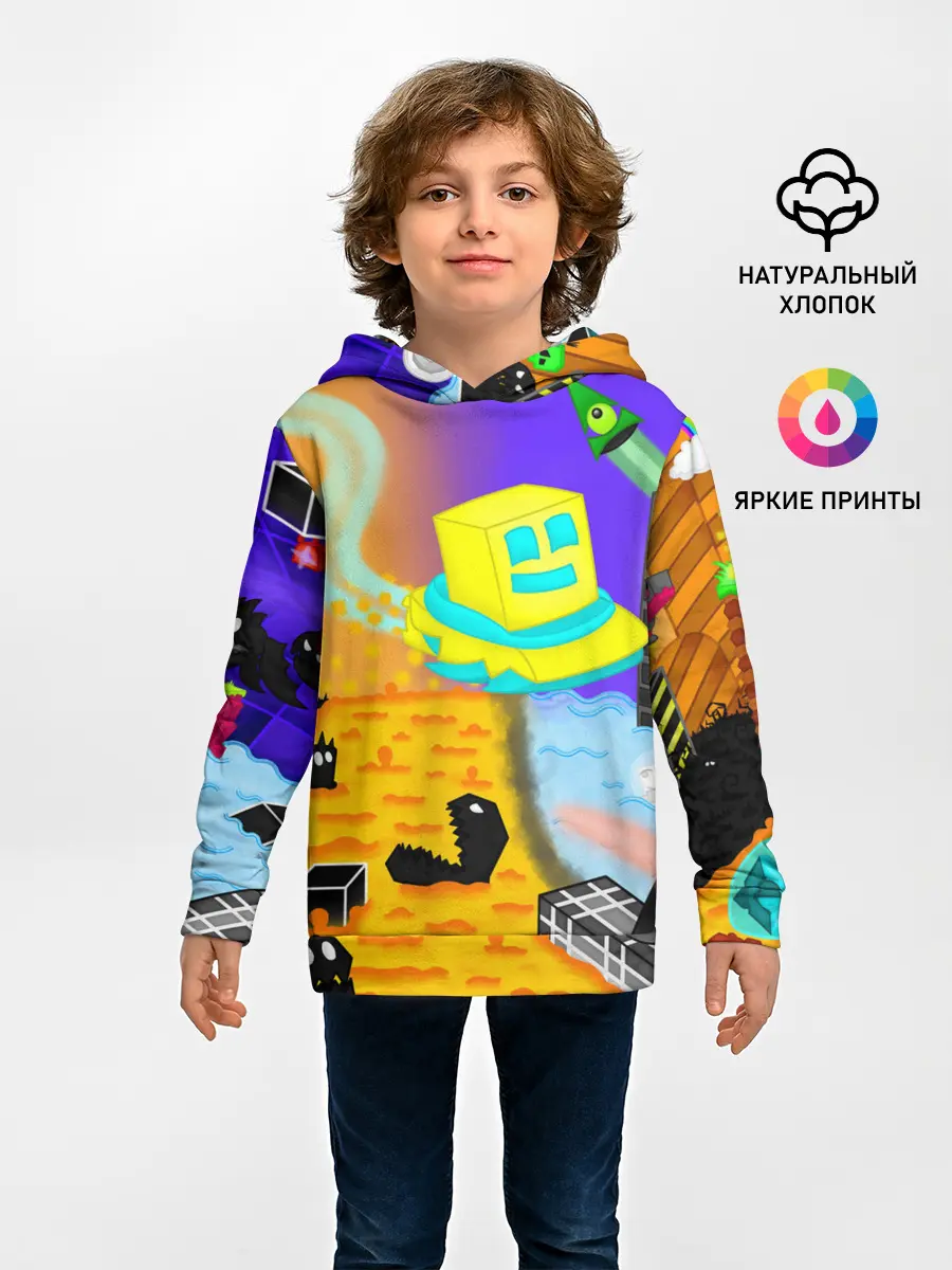 Детское худи / Geometry Dash | RobTop