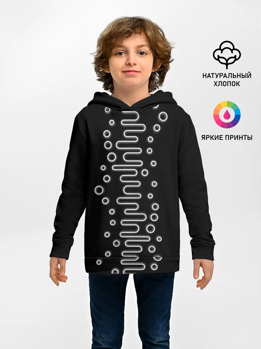 Детское худи / Волны ТЕСЛА