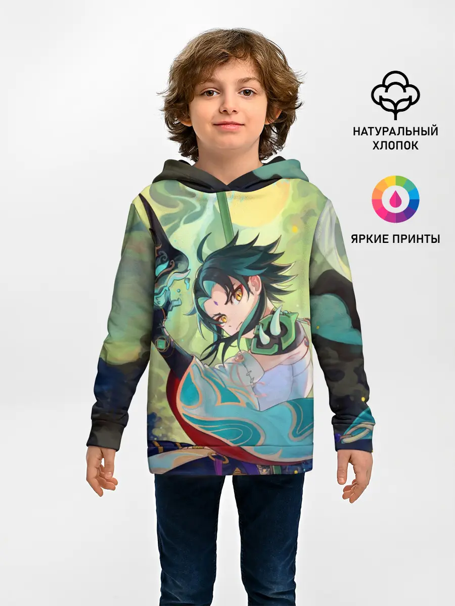 Детское худи / Xiao | Сяо | Genshin Impact