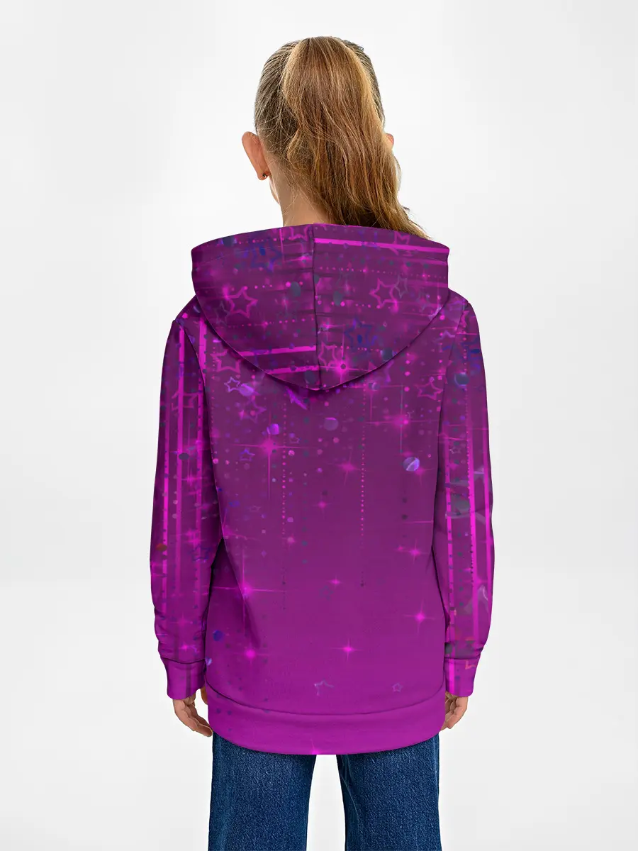 Детское худи / Абстрактный фон фуксия
