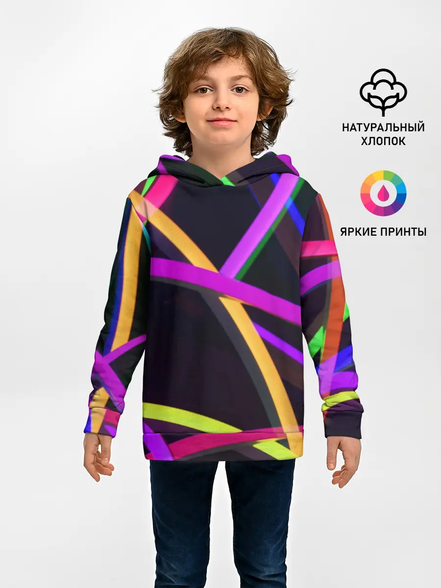 Детское худи / Светящиеся полосы