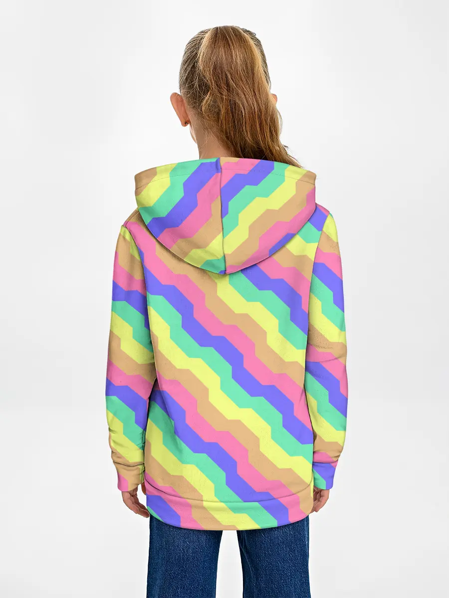 Детское худи / Радужные волны